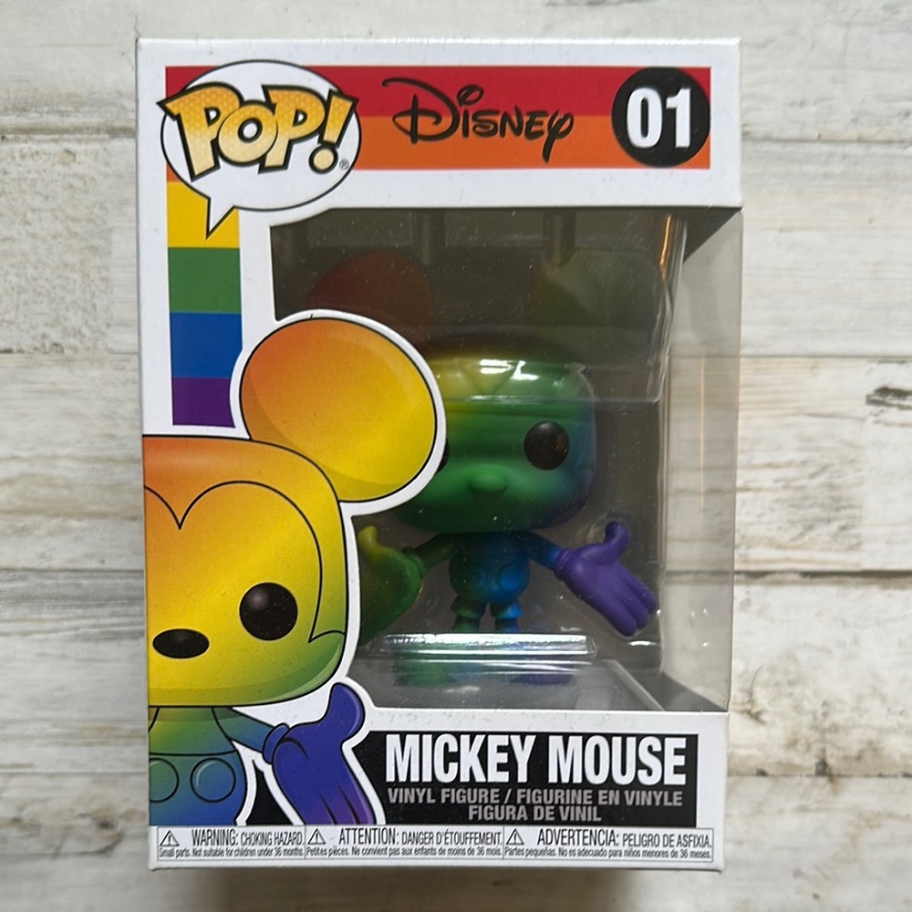 FUNKO POP Pride Disney Rainbow Mickey Mouse Figure